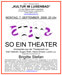 Plakat 1 - So ein Theater